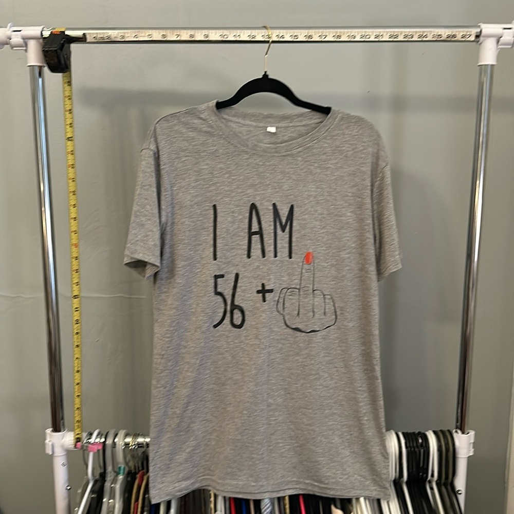 Gray graphic T-shirt